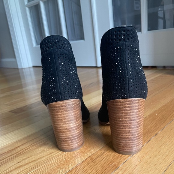 Sparkly Peep Toe Booties - Picture 4 of 7